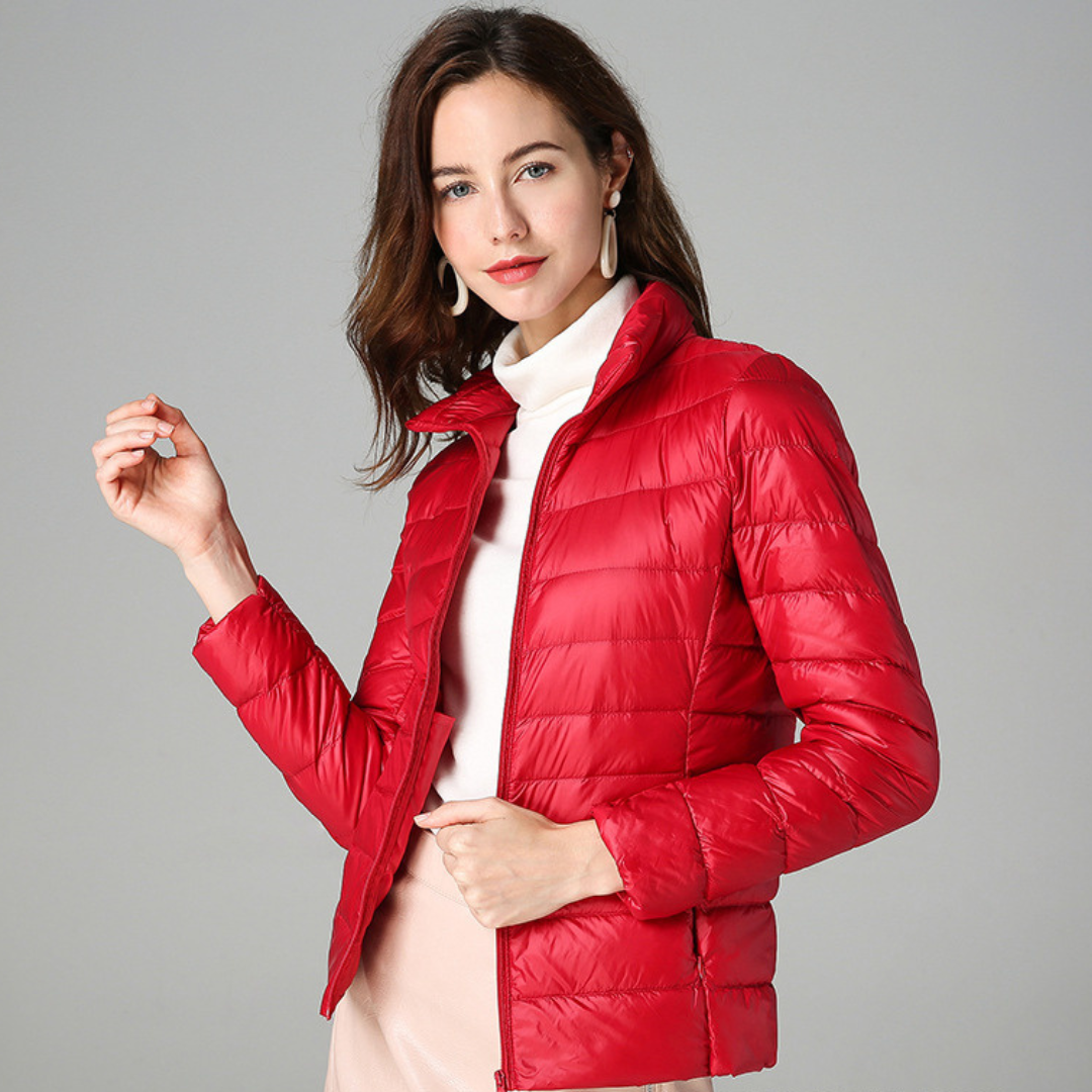 Amaris | Ultralight White Duck Down Jacket