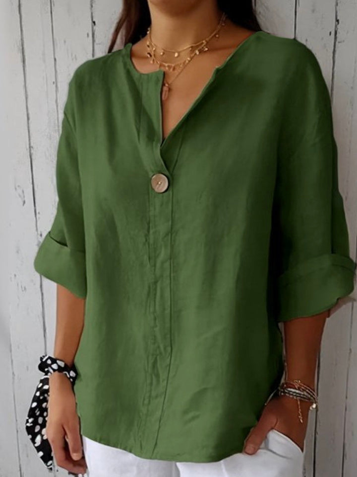 Florence Relaxed V-Neck Blouse