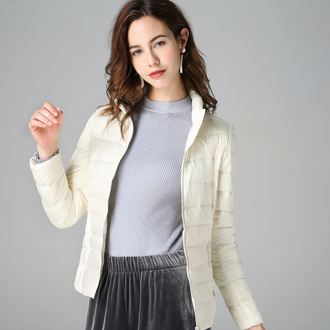 Amaris | Ultralight White Duck Down Jacket