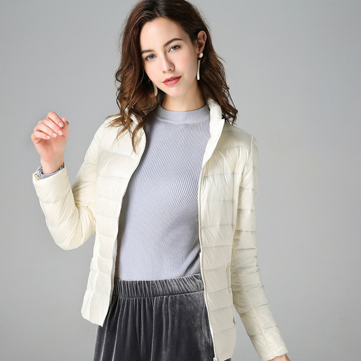 Amaris | Ultralight White Duck Down Jacket