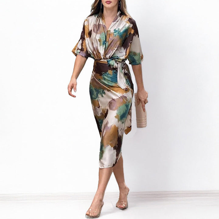 Nermine | Elegant Colorful Dress