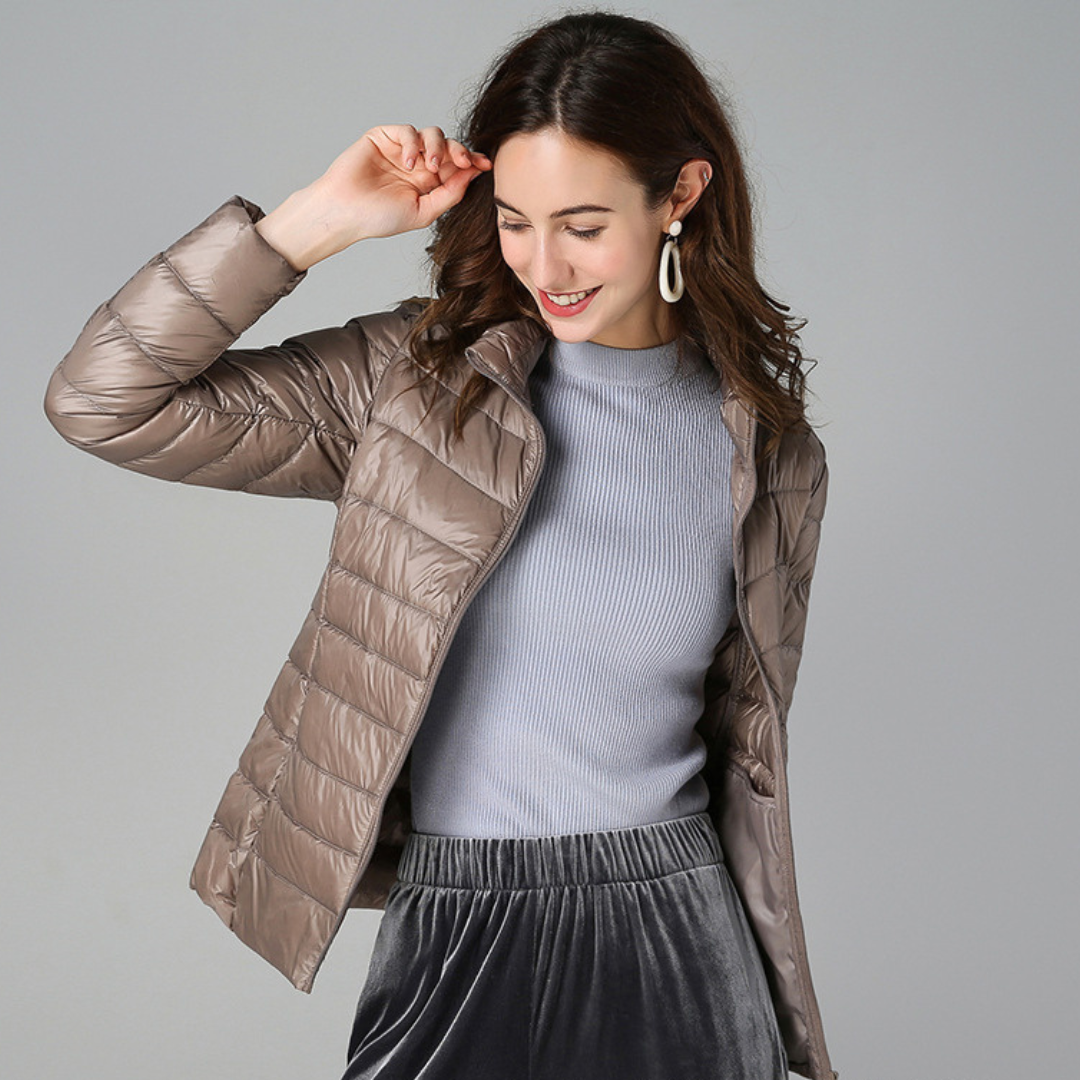 Amaris | Ultralight White Duck Down Jacket