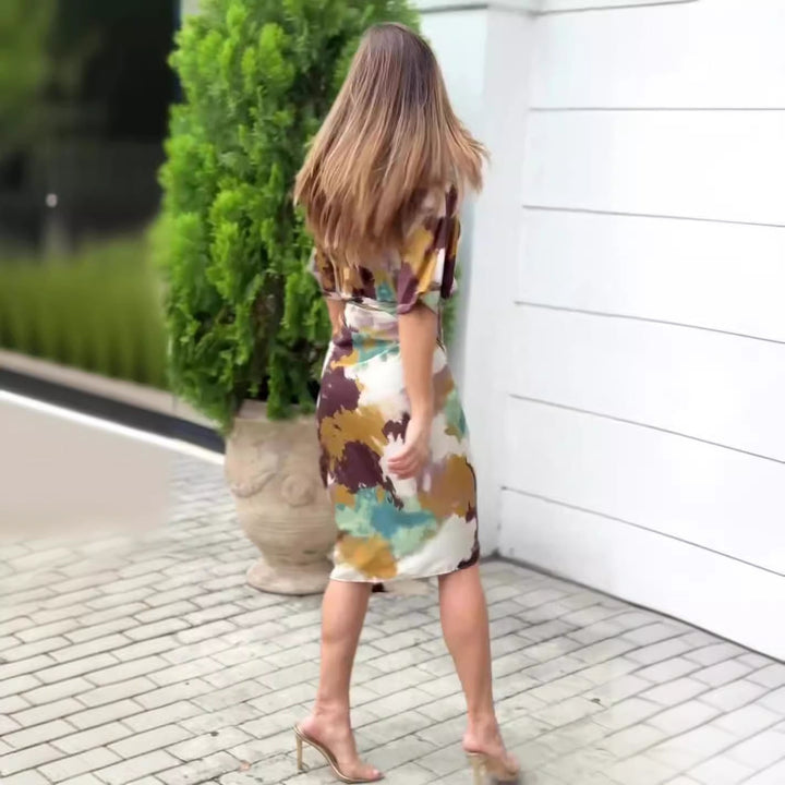 Nermine | Elegant Colorful Dress