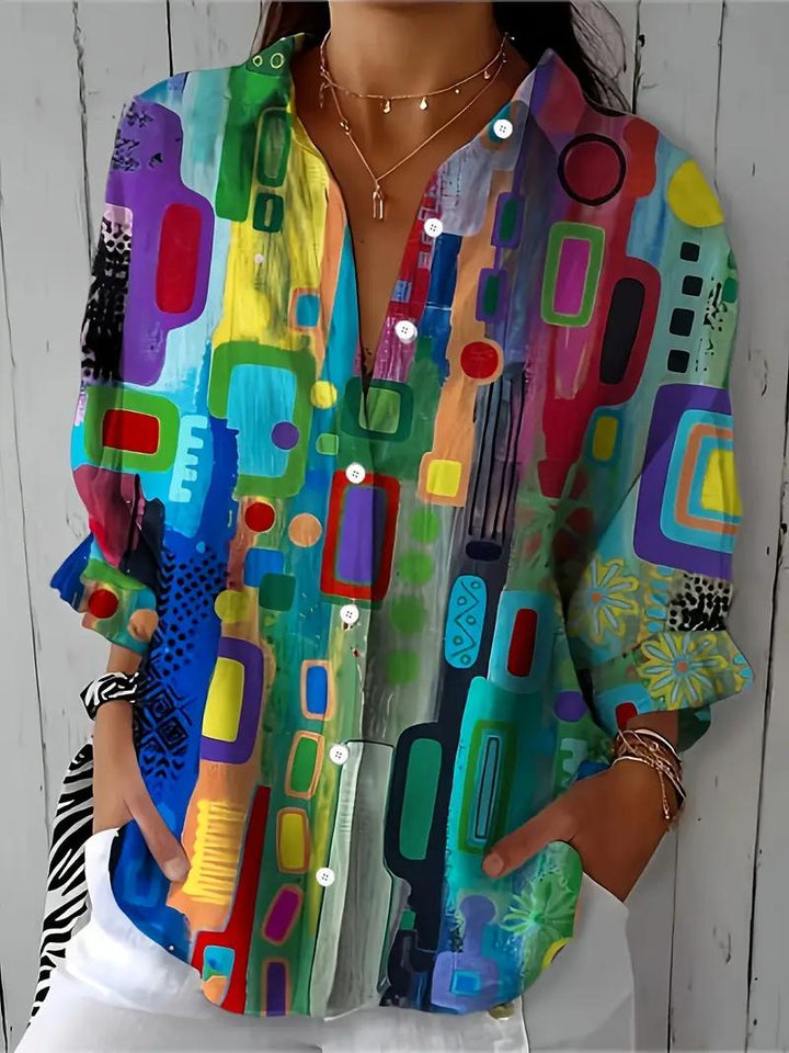 Charlotte | Stylish Multicolored Blouse