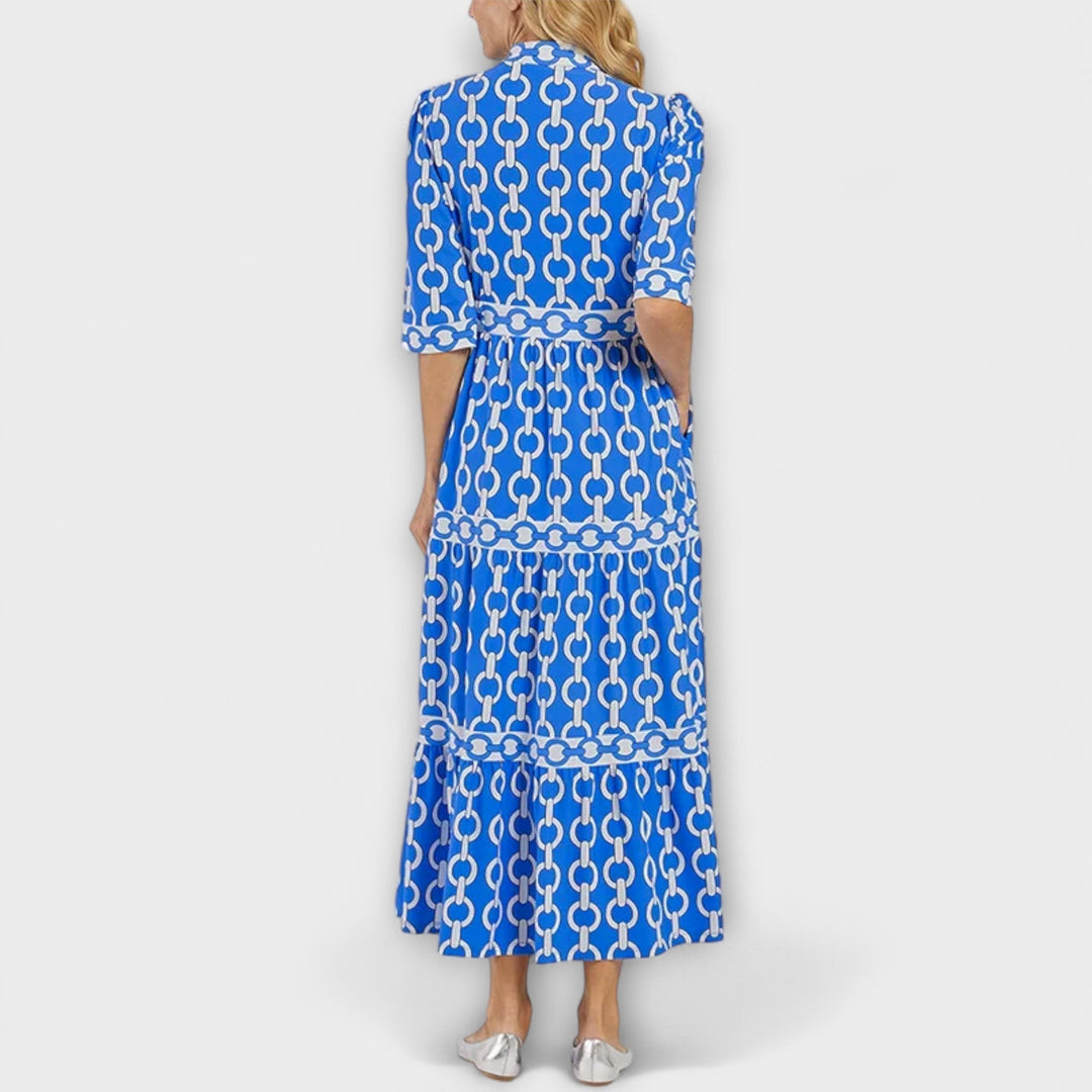 Bonnie | Midi Dress with Chain Pattern