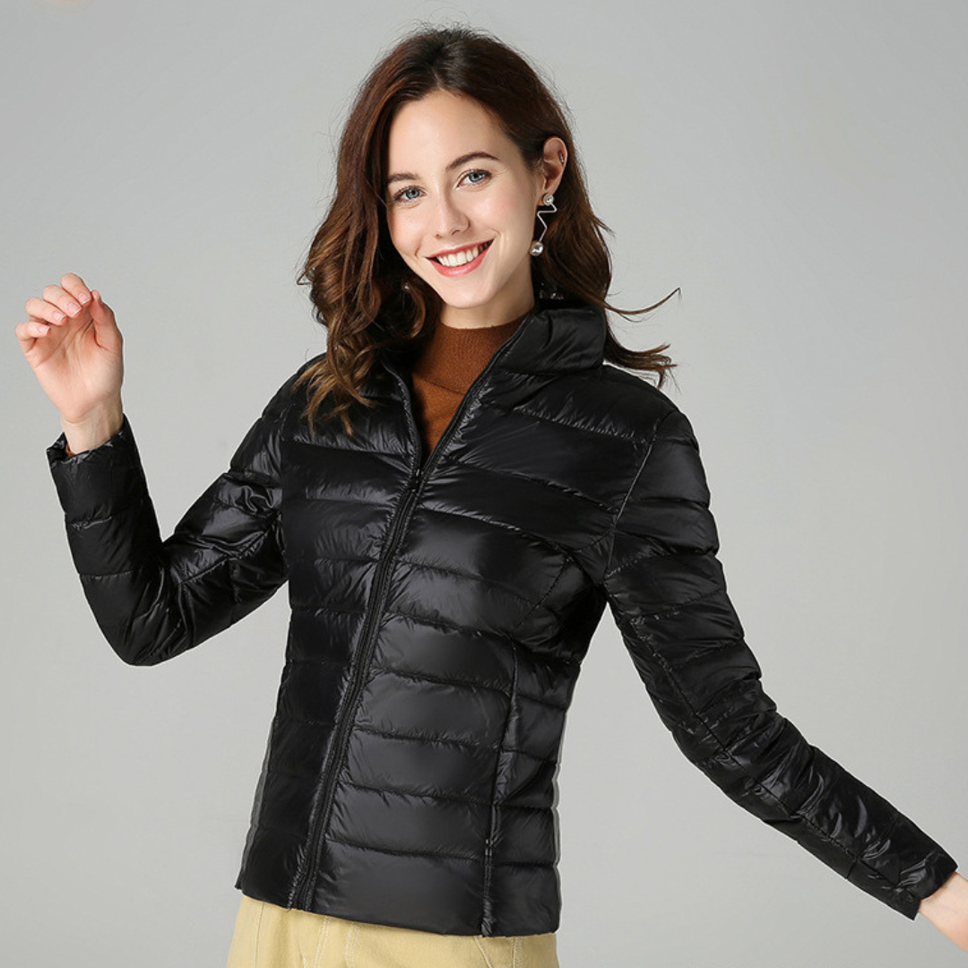 Amaris | Ultralight White Duck Down Jacket