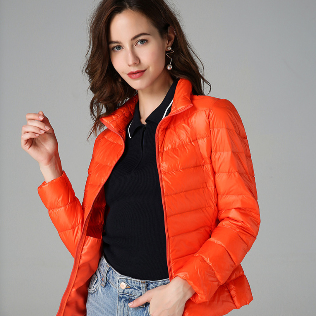 Amaris | Ultralight White Duck Down Jacket