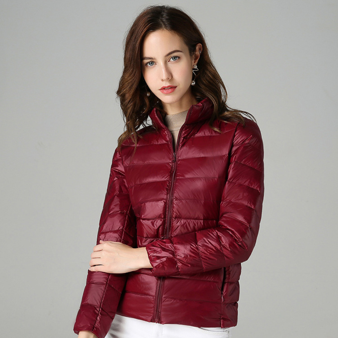 Amaris | Ultralight White Duck Down Jacket