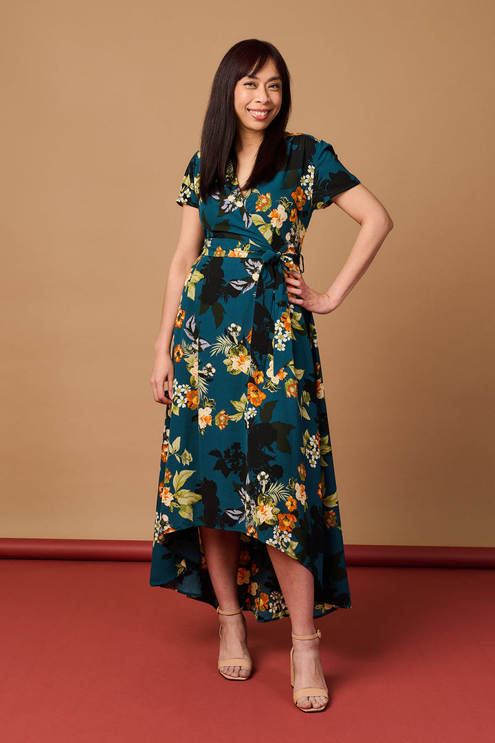 Zara - High Low Wrap Maxi Dress
