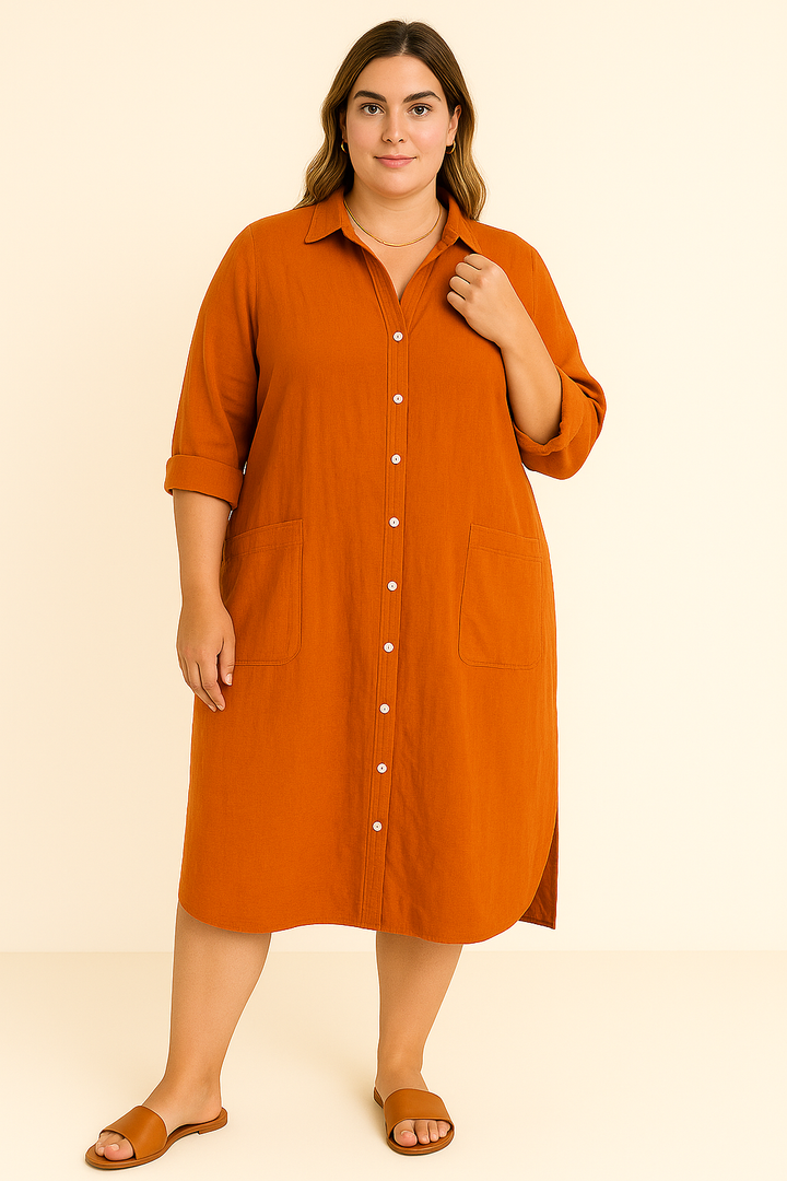 Allegra - Stylish Relaxed Shirt Dress