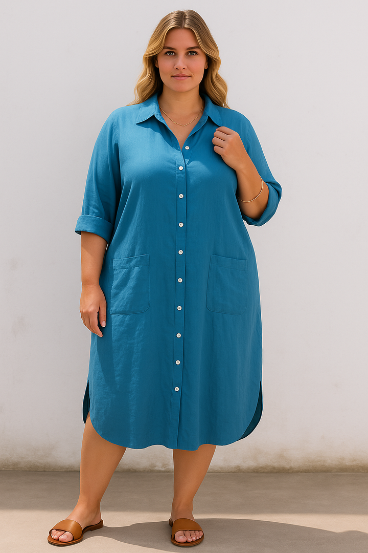 Allegra - Stylish Relaxed Shirt Dress