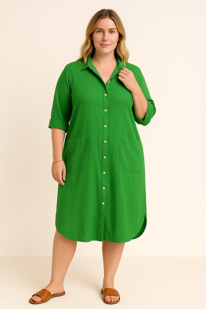 Allegra - Stylish Relaxed Shirt Dress