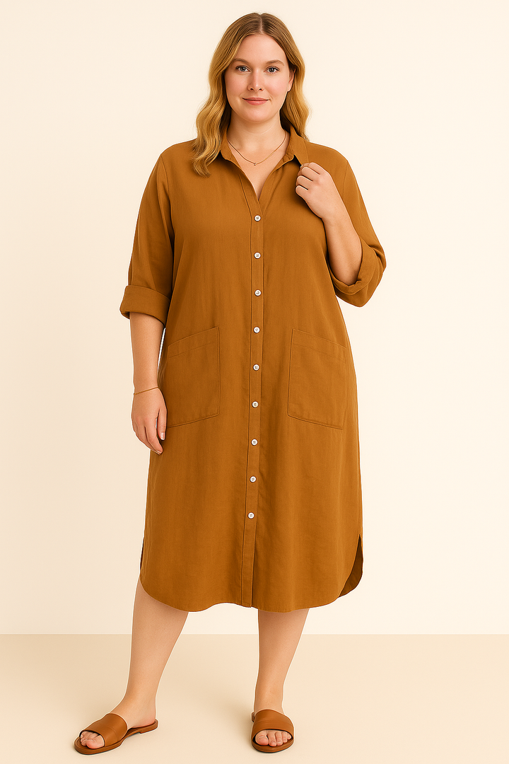 Allegra - Stylish Relaxed Shirt Dress