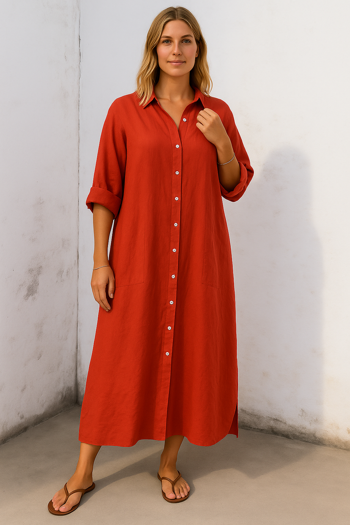 Allegra - Stylish Relaxed Shirt Dress