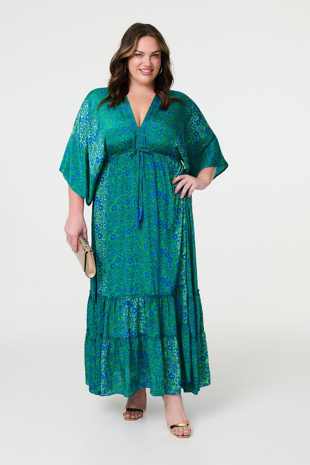 Isabela - Floral Batwing Maxi Dress
