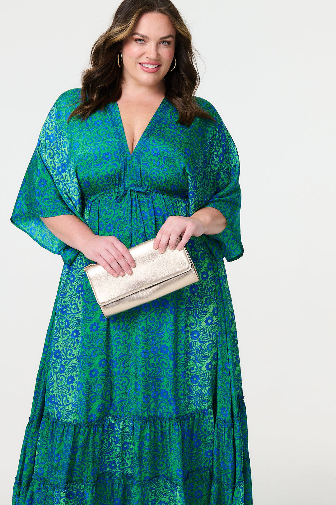 Isabela - Floral Batwing Maxi Dress