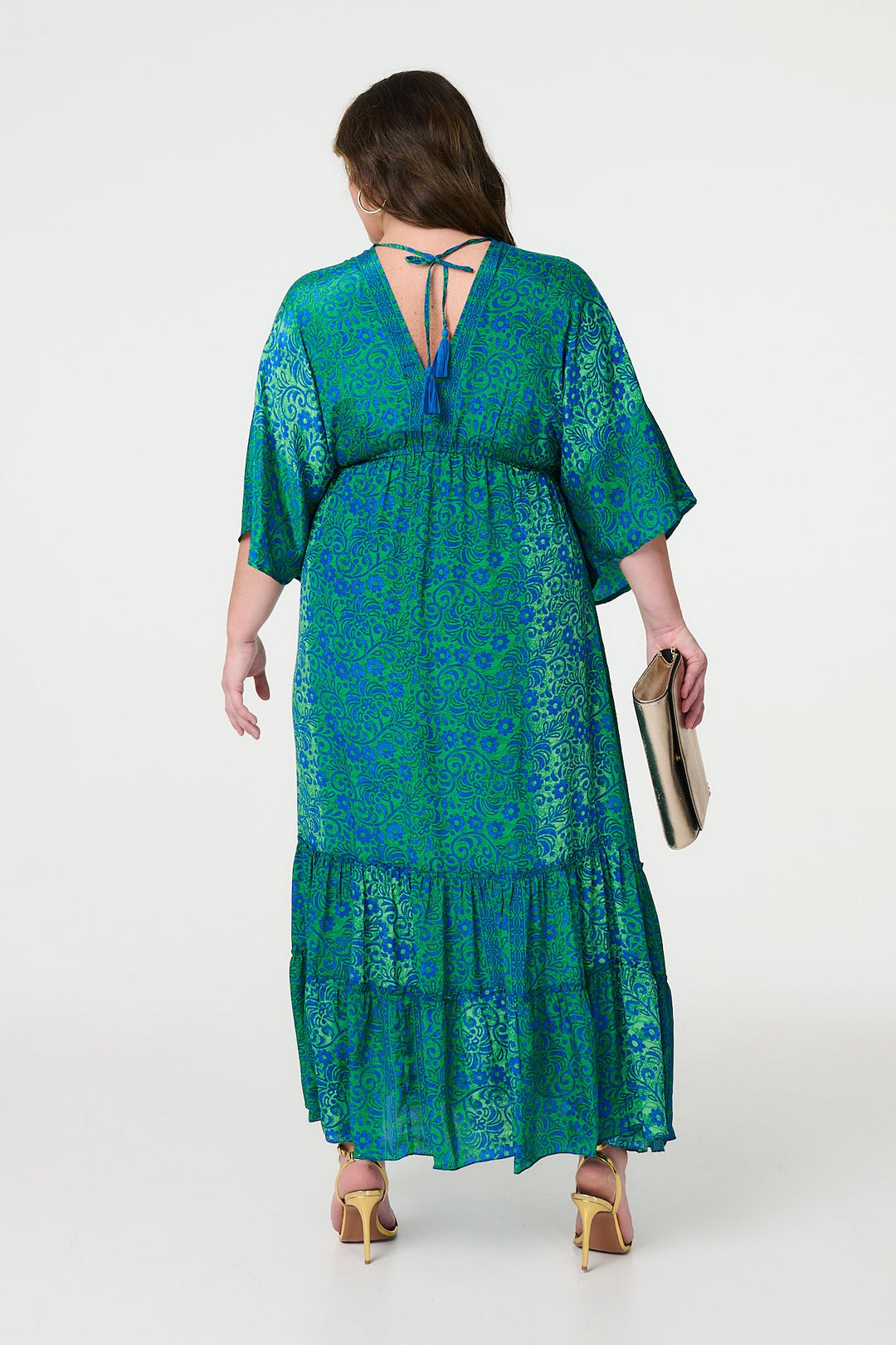 Isabela - Floral Batwing Maxi Dress
