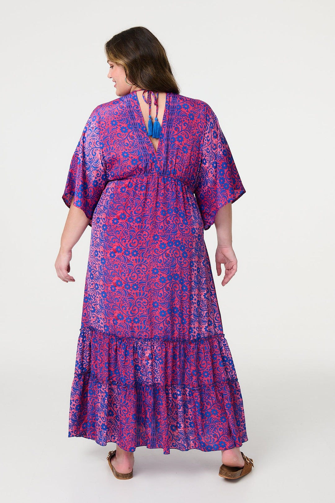 Isabela - Floral Batwing Maxi Dress