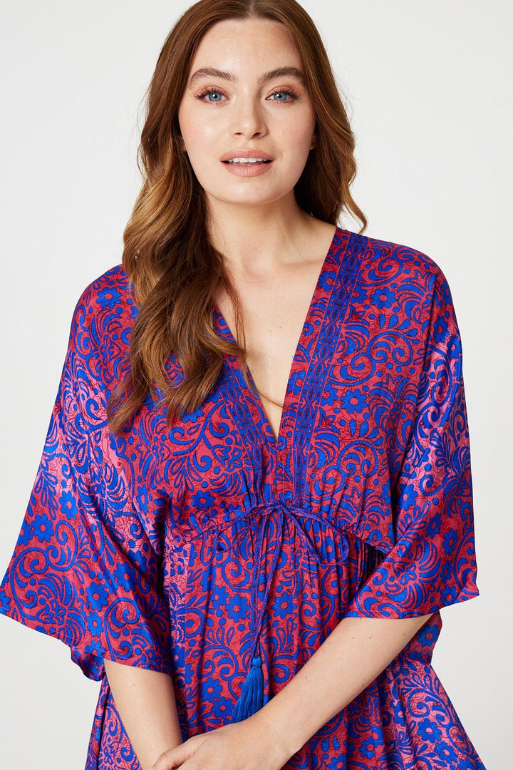 Isabela - Floral Batwing Maxi Dress