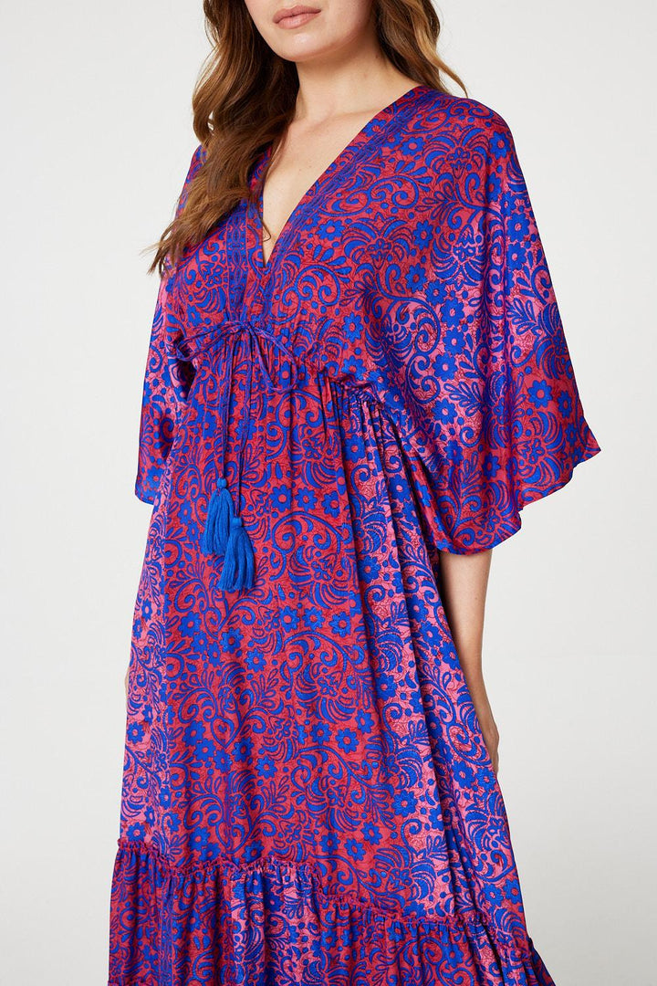 Isabela - Floral Batwing Maxi Dress