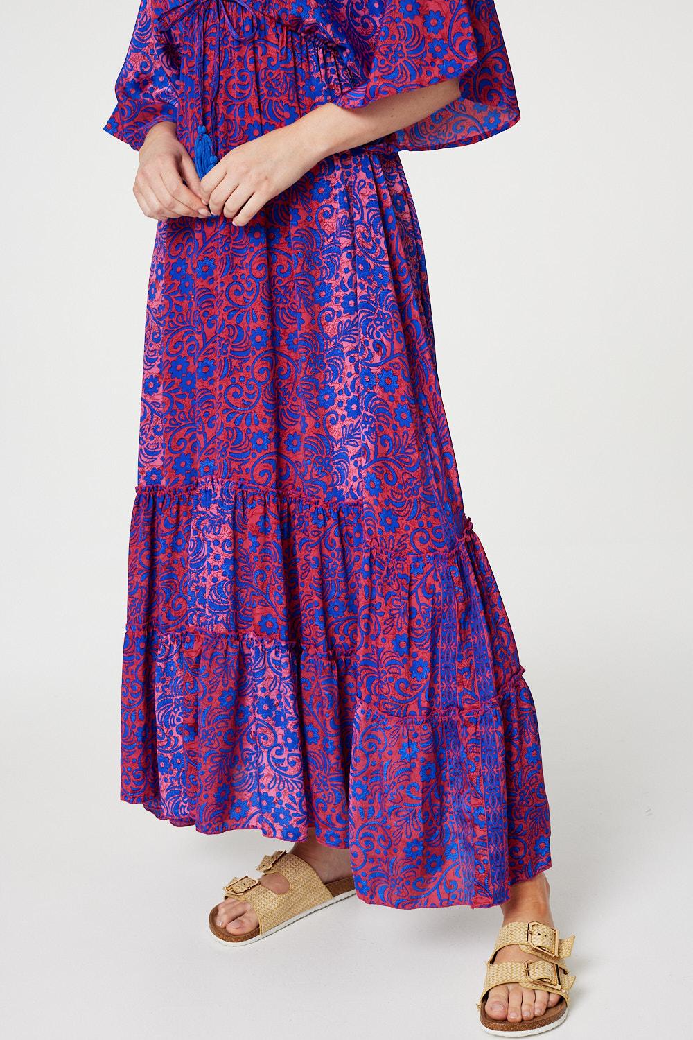 Isabela - Floral Batwing Maxi Dress