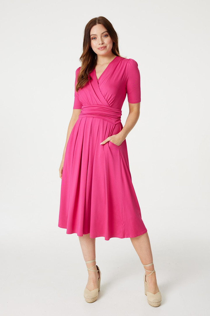 Lilly - Waist Jersey Wrap Dress
