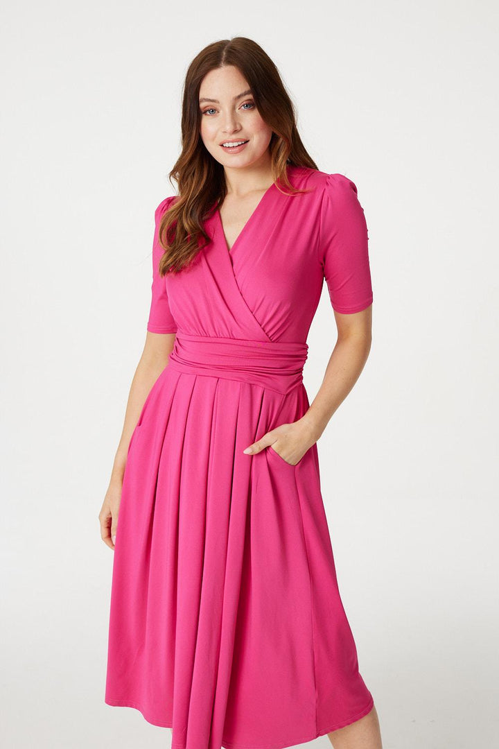Lilly - Waist Jersey Wrap Dress