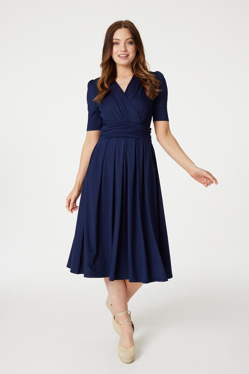 Lilly - Waist Jersey Wrap Dress