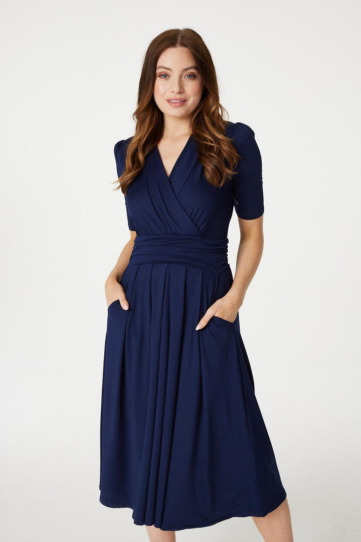 Lilly - Waist Jersey Wrap Dress