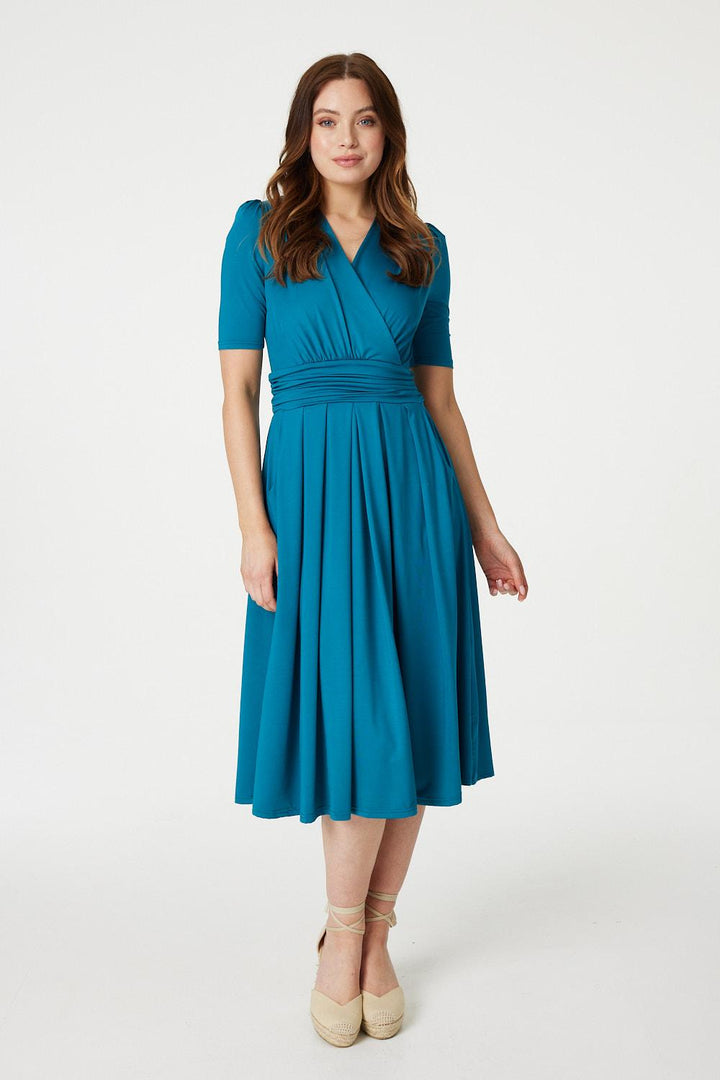 Lilly - Waist Jersey Wrap Dress