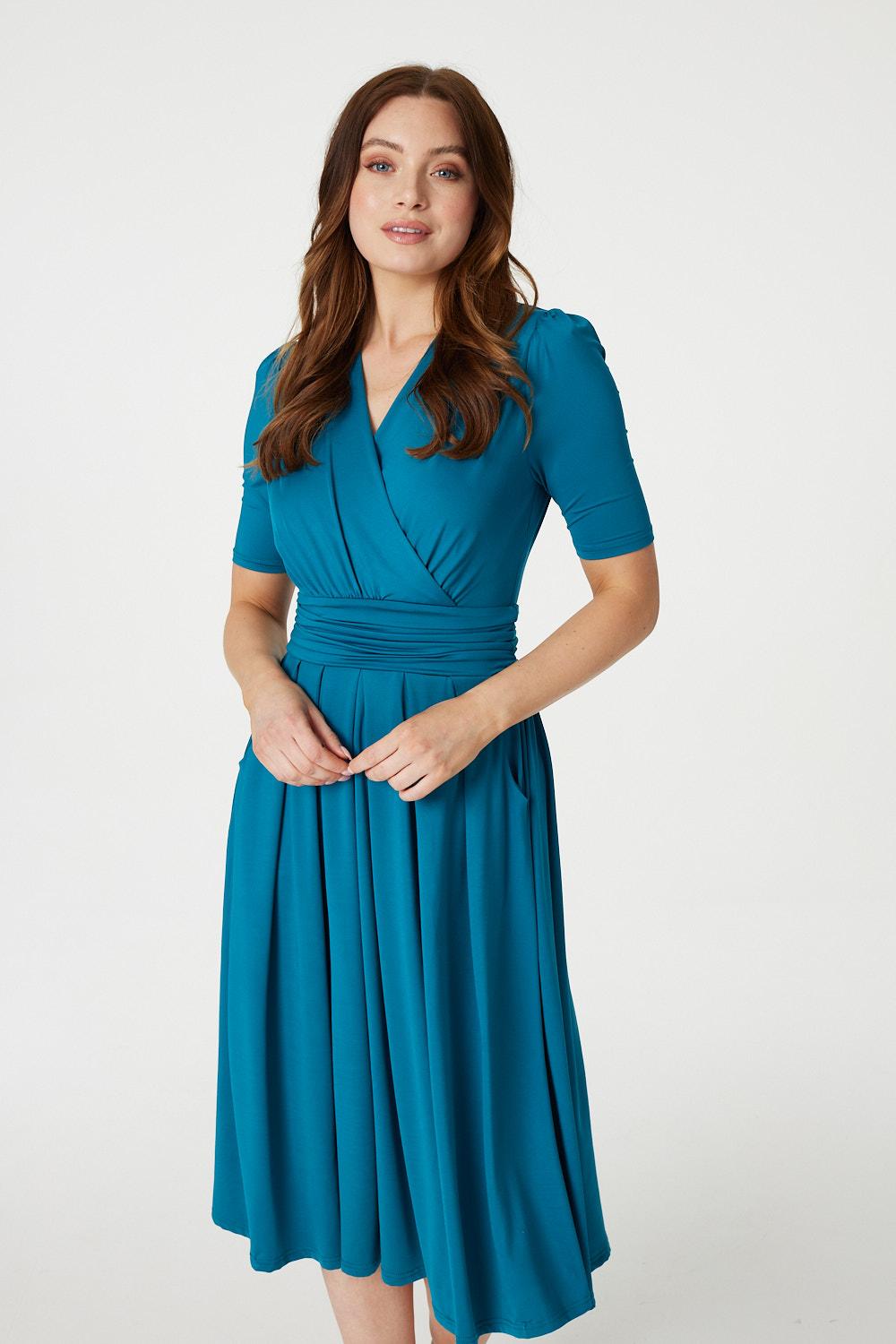 Lilly - Waist Jersey Wrap Dress
