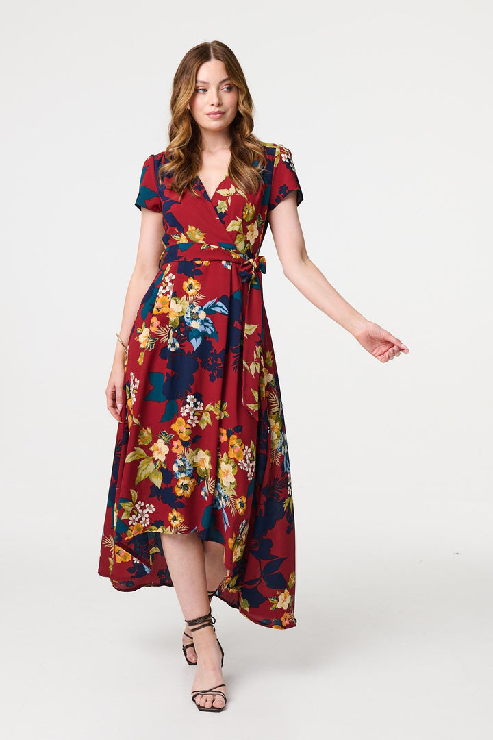 Zara - High Low Wrap Maxi Dress