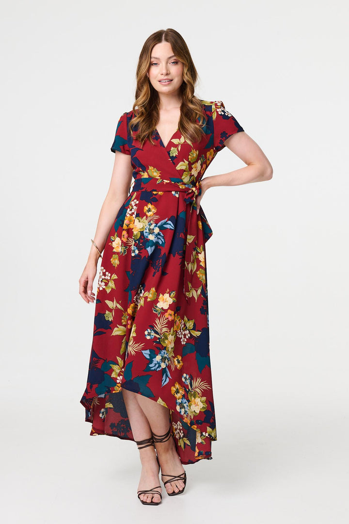 Zara - High Low Wrap Maxi Dress