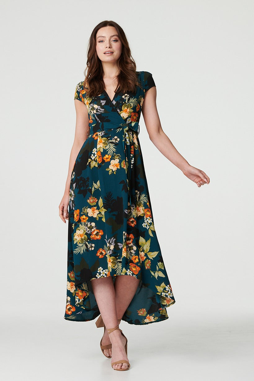 Zara - High Low Wrap Maxi Dress