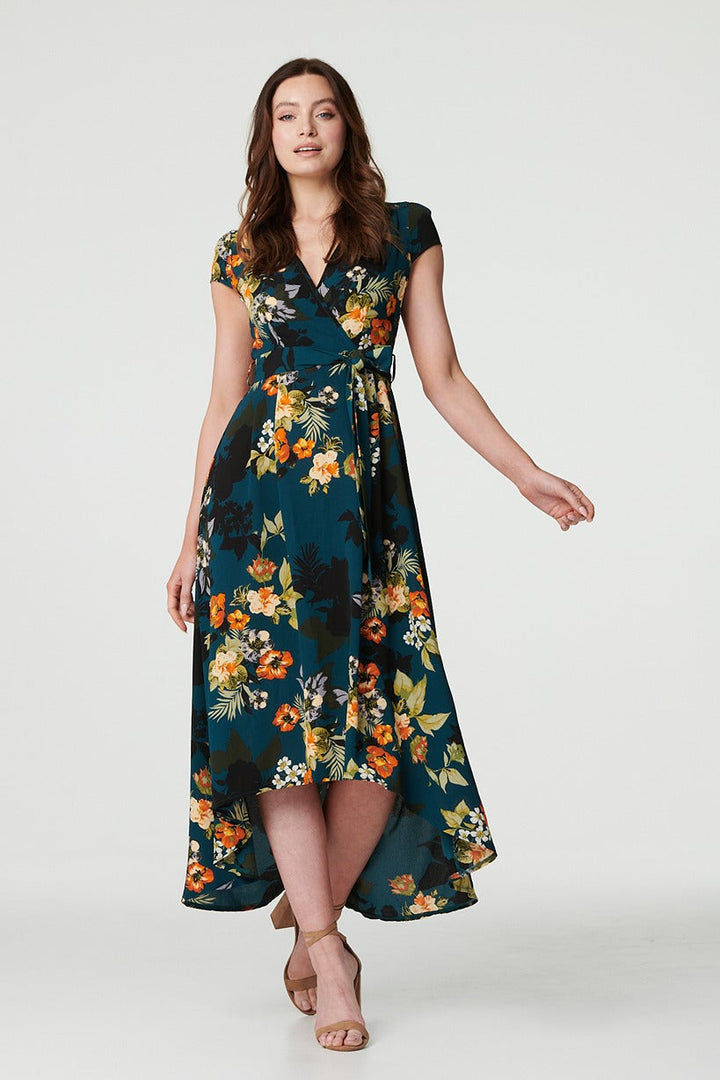 Zara - High Low Wrap Maxi Dress