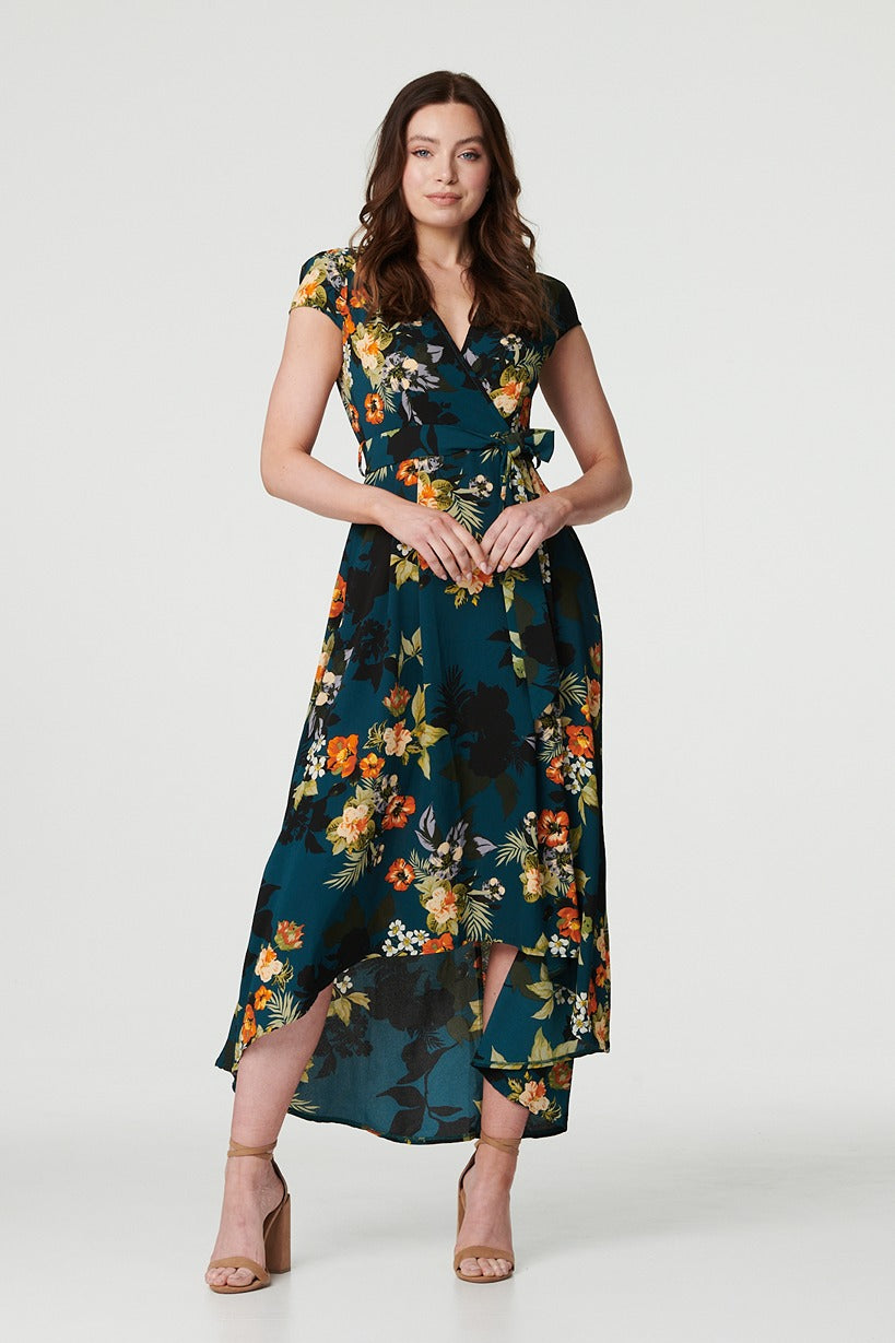 Zara - High Low Wrap Maxi Dress