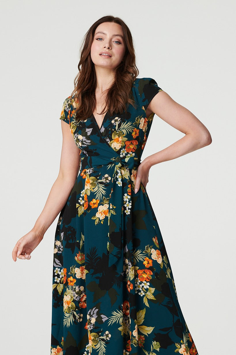 Zara - High Low Wrap Maxi Dress