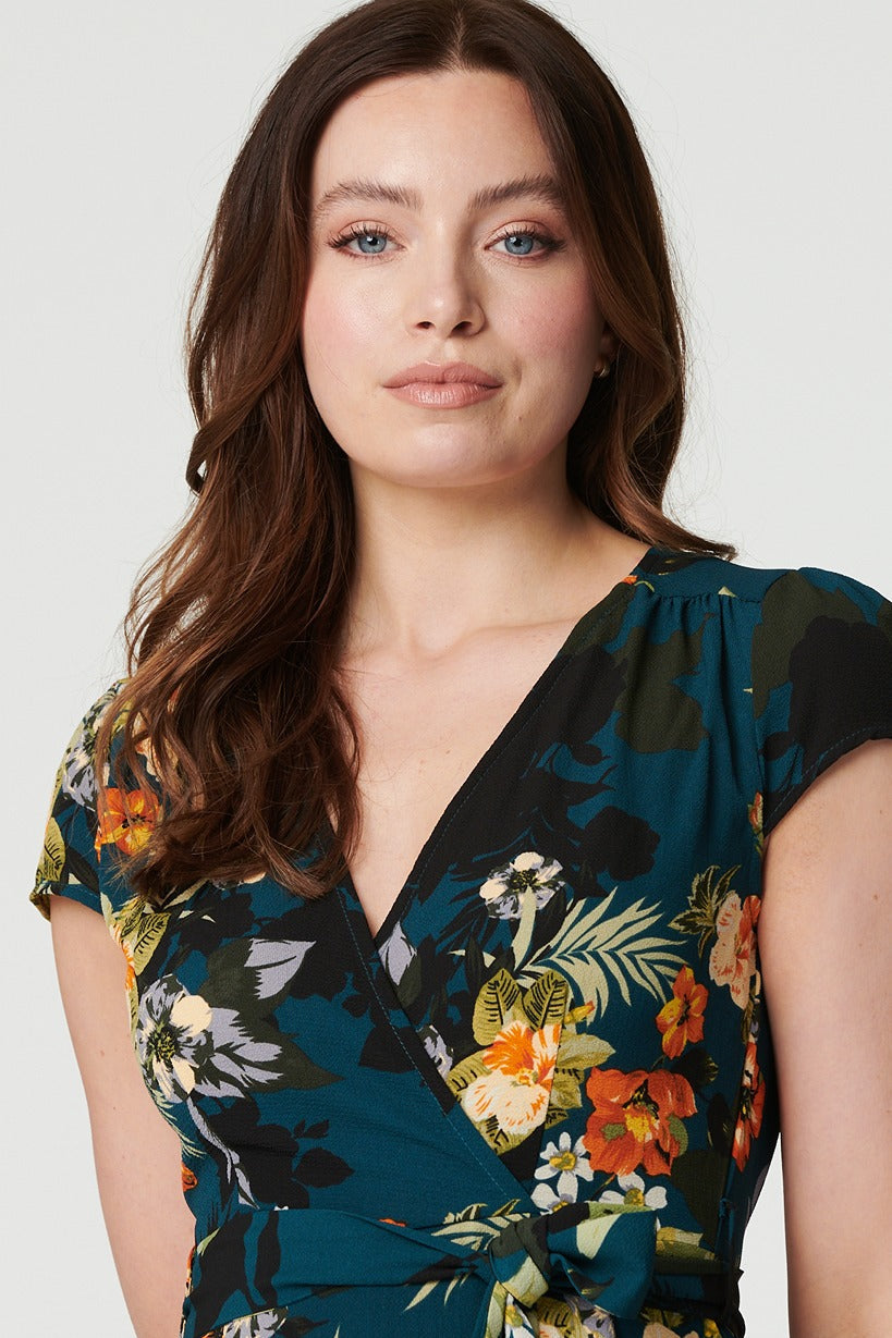 Zara - High Low Wrap Maxi Dress