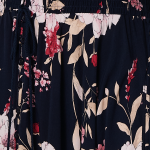 Mia - Floral 3/4 Sleeve A-Line Maxi Dress