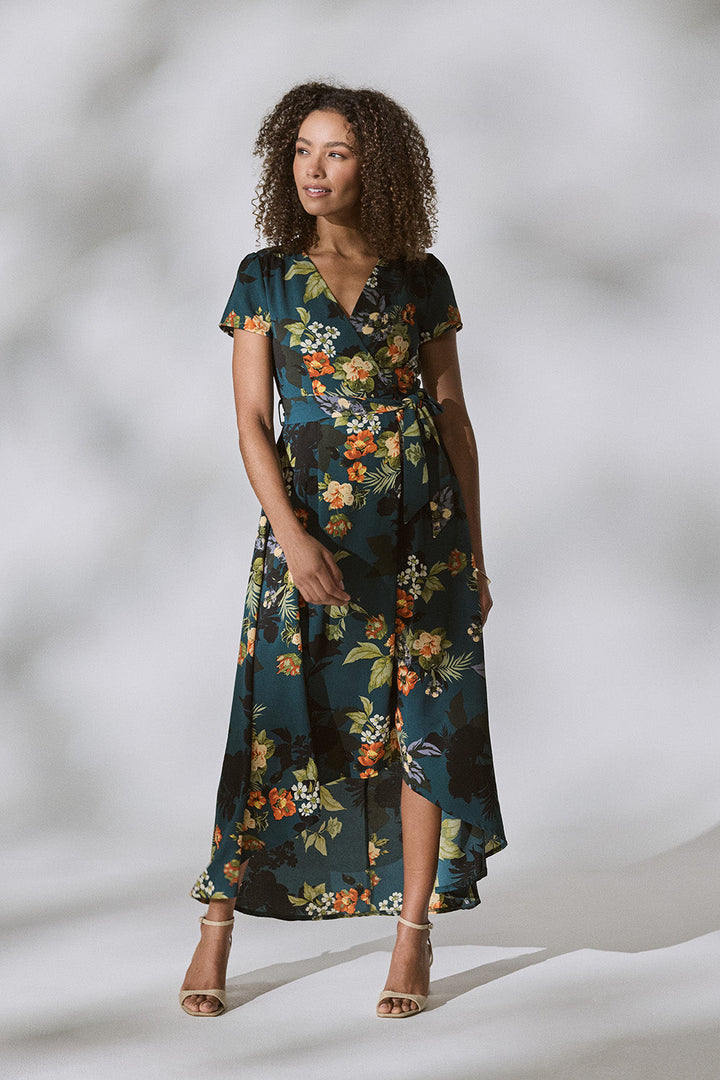 Zara - High Low Wrap Maxi Dress