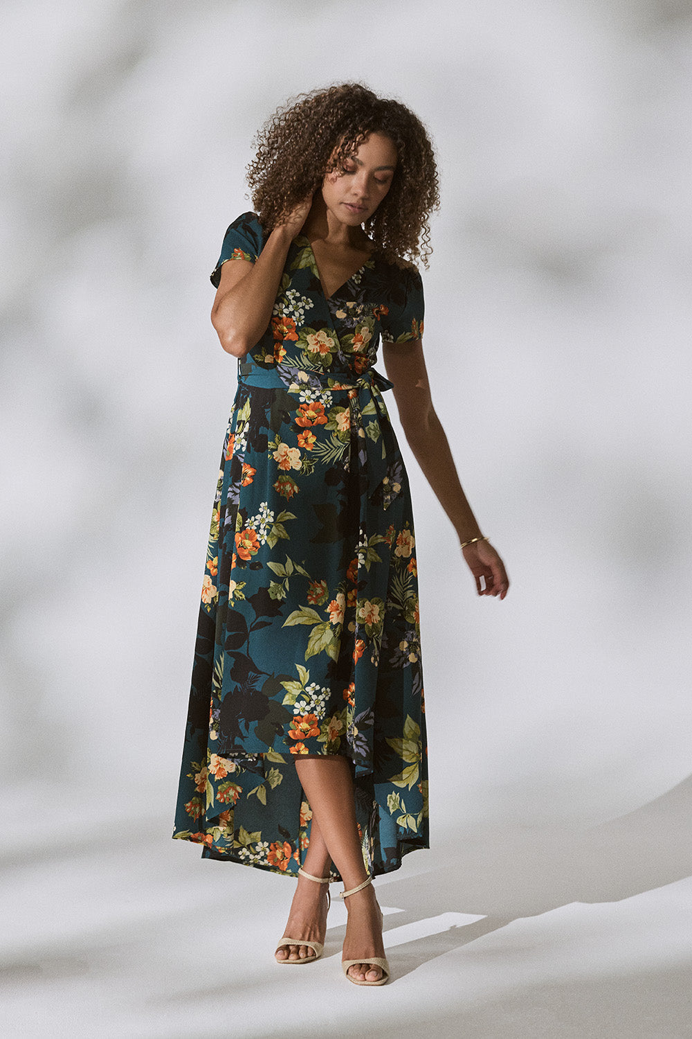 Zara - High Low Wrap Maxi Dress