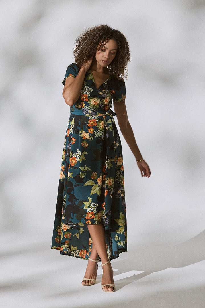 Zara - High Low Wrap Maxi Dress