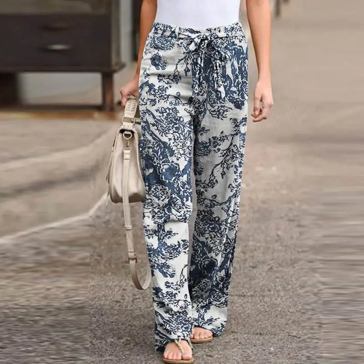 Leilani | Relaxed Floral Wide-Leg Pants