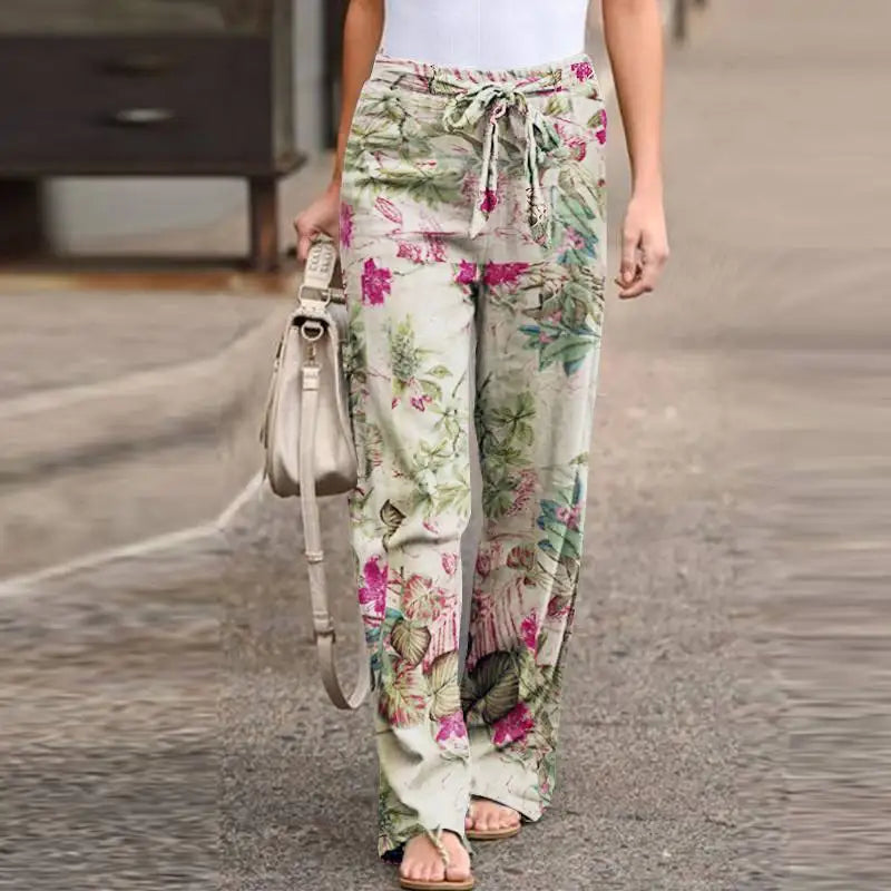 Leilani | Relaxed Floral Wide-Leg Pants