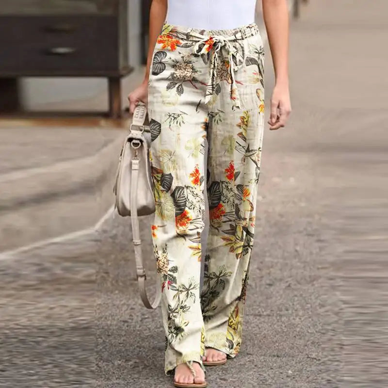 Leilani | Relaxed Floral Wide-Leg Pants