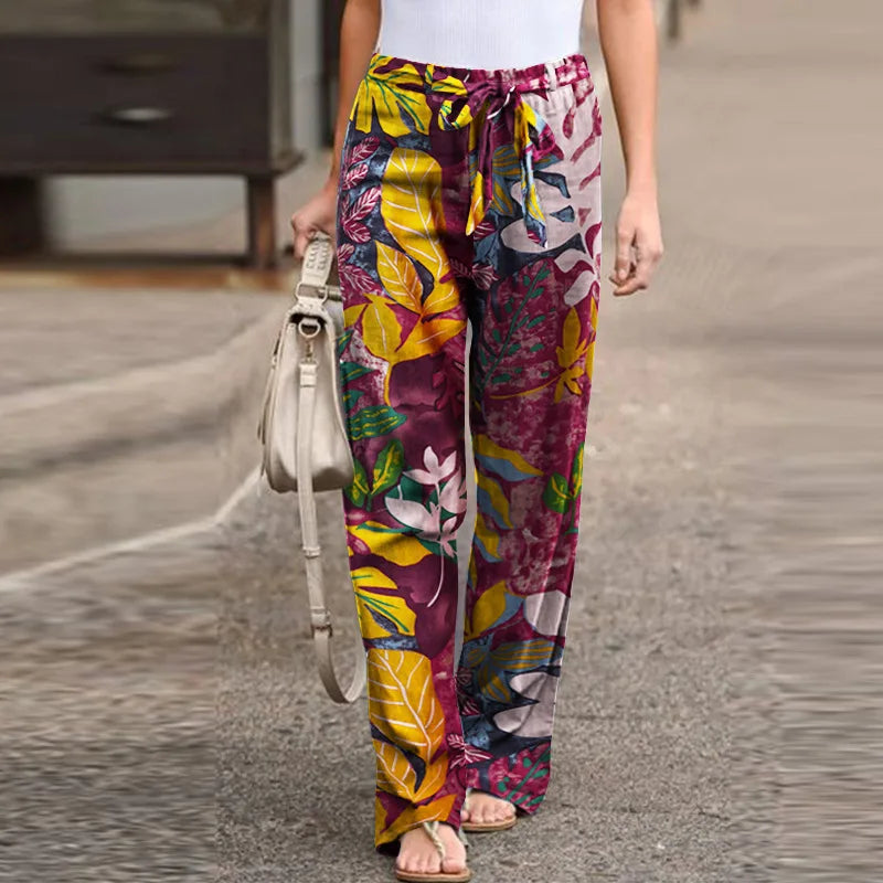 Leilani | Relaxed Floral Wide-Leg Pants