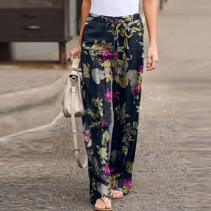 Leilani | Relaxed Floral Wide-Leg Pants