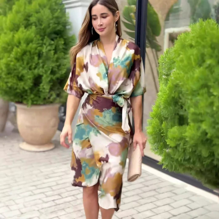 Nermine | Elegant Colorful Dress