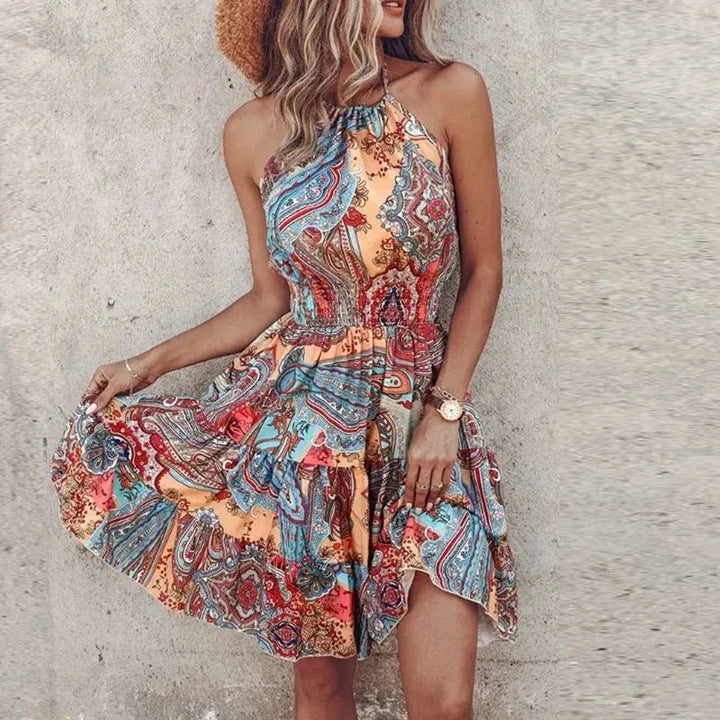 Selene - Chic Halter Dress
