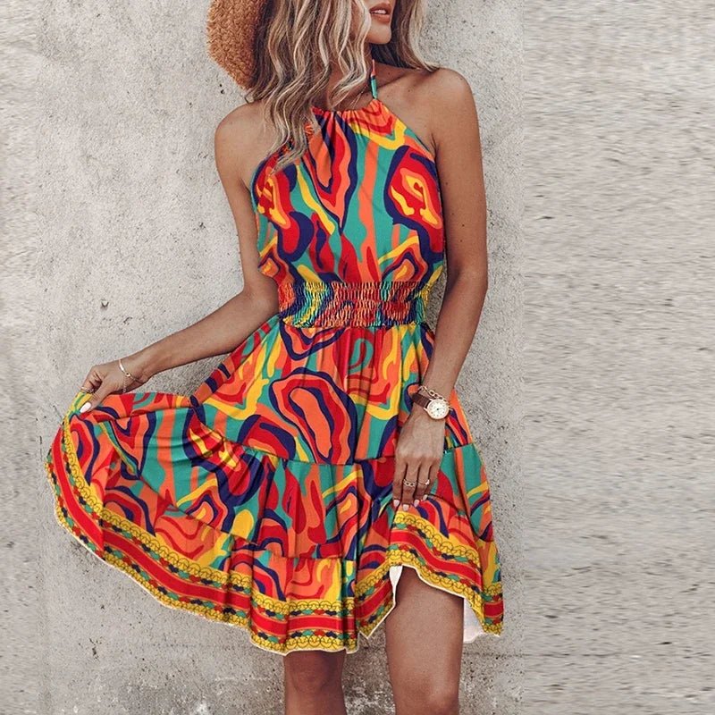 Selene - Chic Halter Dress